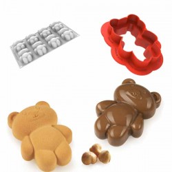 Molde Silicone Ursinho + Cortante Silikomart