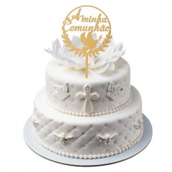 Topo de Bolo | Cake Topper Comunhão
