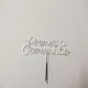 Topo de Bolo Primeira Comunhão 7cm Prateado | Cake Topper 