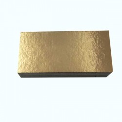Base Fina Retangular Dourada 17,5 x 8cm