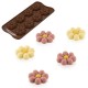 Molde Silicone Bombons Chocolate Flor Silikomart