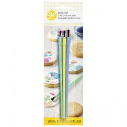 Pincéis Coloridos Wilton Cj.3