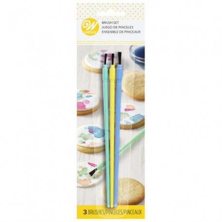 Pincéis Coloridos Wilton Cj.3