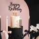 Velas Aniversario Preto e Dourado 14cm Cj.12