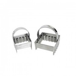 Cortante Rissóis Quadrados Inox 