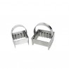 Cortante Rissóis Quadrados Ondulados Inox 7cm