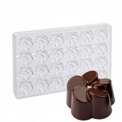 Molde Policarbonato Flor Chocolate