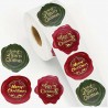 Etiquetas Natal 2,5cm Vermelho/Verde emb.25