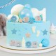 Decorações Hóstia Mix Bebe Azul 