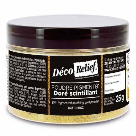 Corante pó Dourado Cintilante
