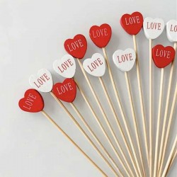 Palitos Decorativos Love 12cm Cj.2