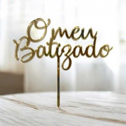 Topo de Bolo Batizado