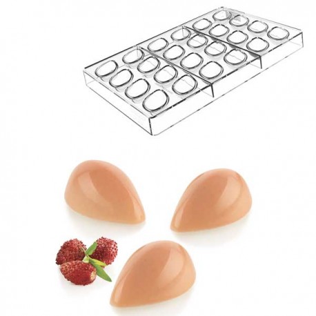 Molde Tritan Chocolate Quenelle Silikomart