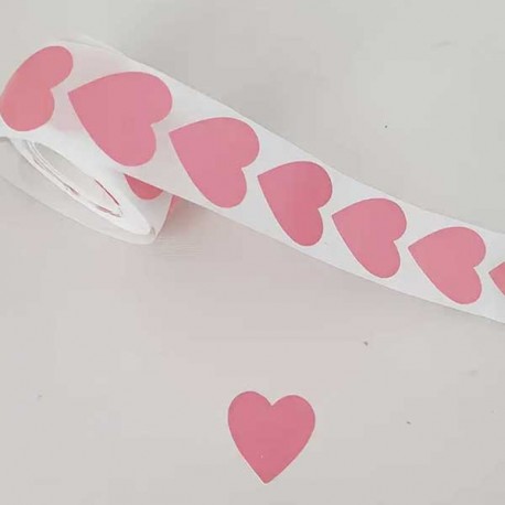 Etiqueta Coração 2,5cm emb.25