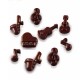 Molde Silicone Bombons Chocolate Musica
