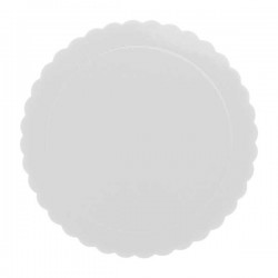 Base Disco Branco para Bolos 