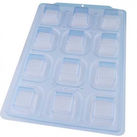 Molde 3 Partes Cubo Peq Chocolate Bwb