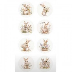 Etiqueta Coelho Páscoa 2,5cm emb.25