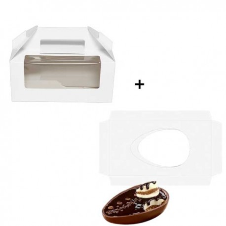 Caixa + Base Ovo Chocolate
