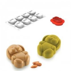 Molde Silicone Coelhinho + Cortante Silikomart