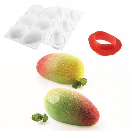 Molde Silicone Manga + Cortante Silikomart