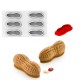 Molde Silicone Amendoim + Cortante Silikomart