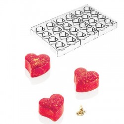 Molde Tritan Coração Chocolate Silikomart