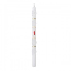 Velas Brancas com Numero - Cx.18