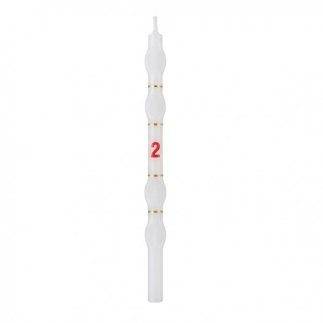 Velas Brancas com Numero - Cx.18