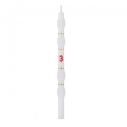 Velas Brancas com Numero - Cx.18