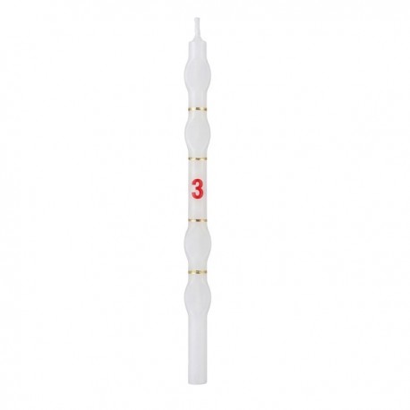 Velas Brancas com Numero - Cx.18