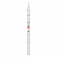 Velas Brancas com Numero - Cx.18