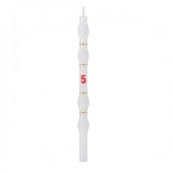 Velas Brancas com Numero - Cx.18