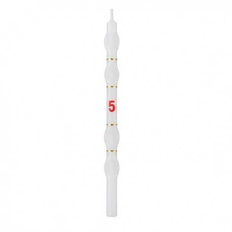 Velas Brancas com Numero - Cx.18