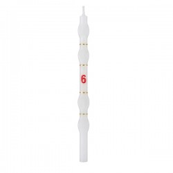 Velas Brancas com Numero - Cx.18