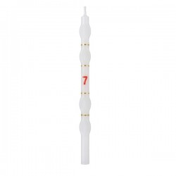 Velas Brancas com Numero - Cx.18