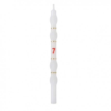 Velas Brancas com Numero - Cx.18