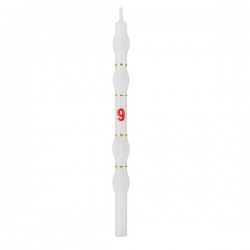 Velas Brancas com Numero - Cx.18