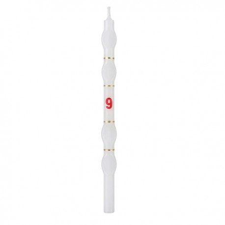 Velas Brancas com Numero - Cx.18