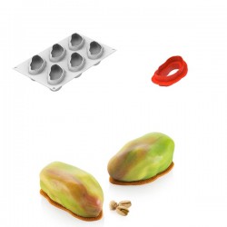 Molde Silicone Pistache + Cortante Silikomart