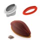 Molde Silicone Cacau 700 + Cortante Silikomart