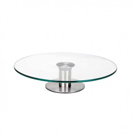 Prato Rotativo Vidro + Inox 30cm