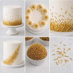 Sprinkles Vermicelli Dourado 80g