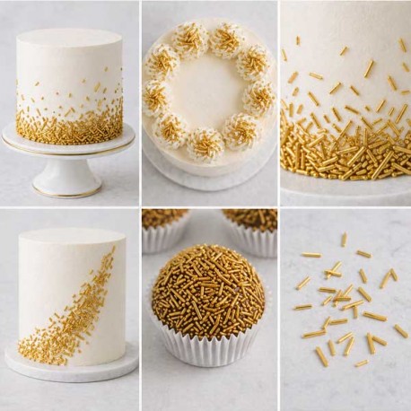 Sprinkles Vermicelli Dourado 80g