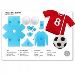 Conjunto de Cortadores de Futebol JEM (Bola e Camisola) PME