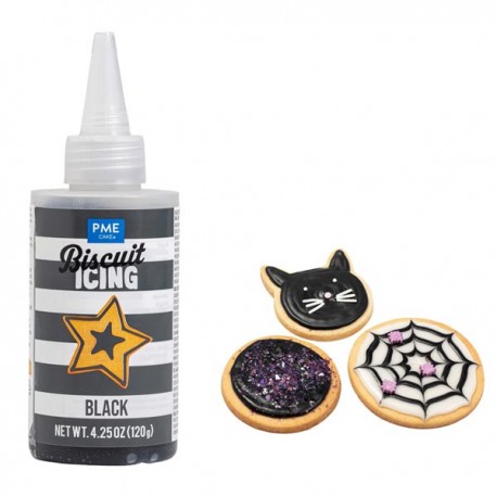 Royal Icing Preto Pronto a usar 120g