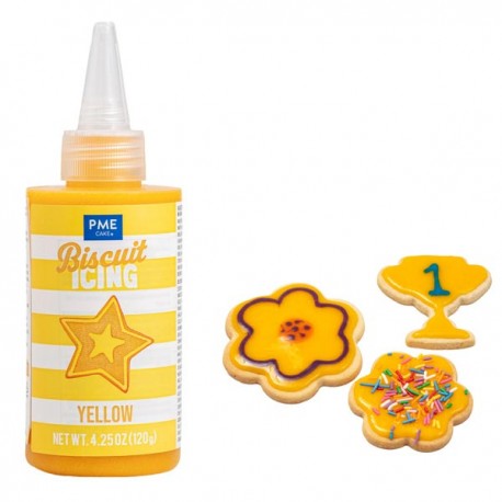 Royal Icing Amarelo Pronto a usar 120g