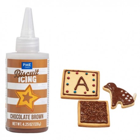 Royal Icing Castanho Choc Pronto a usar 120g