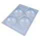 Molde 3 Partes Bola de Futebol 65mm Chocolate Bwb