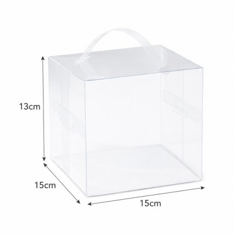 Caixa Pvc Transparente 15X15x13cm